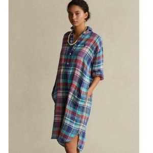 Ralph Lauren Linen Madras shirt Dress